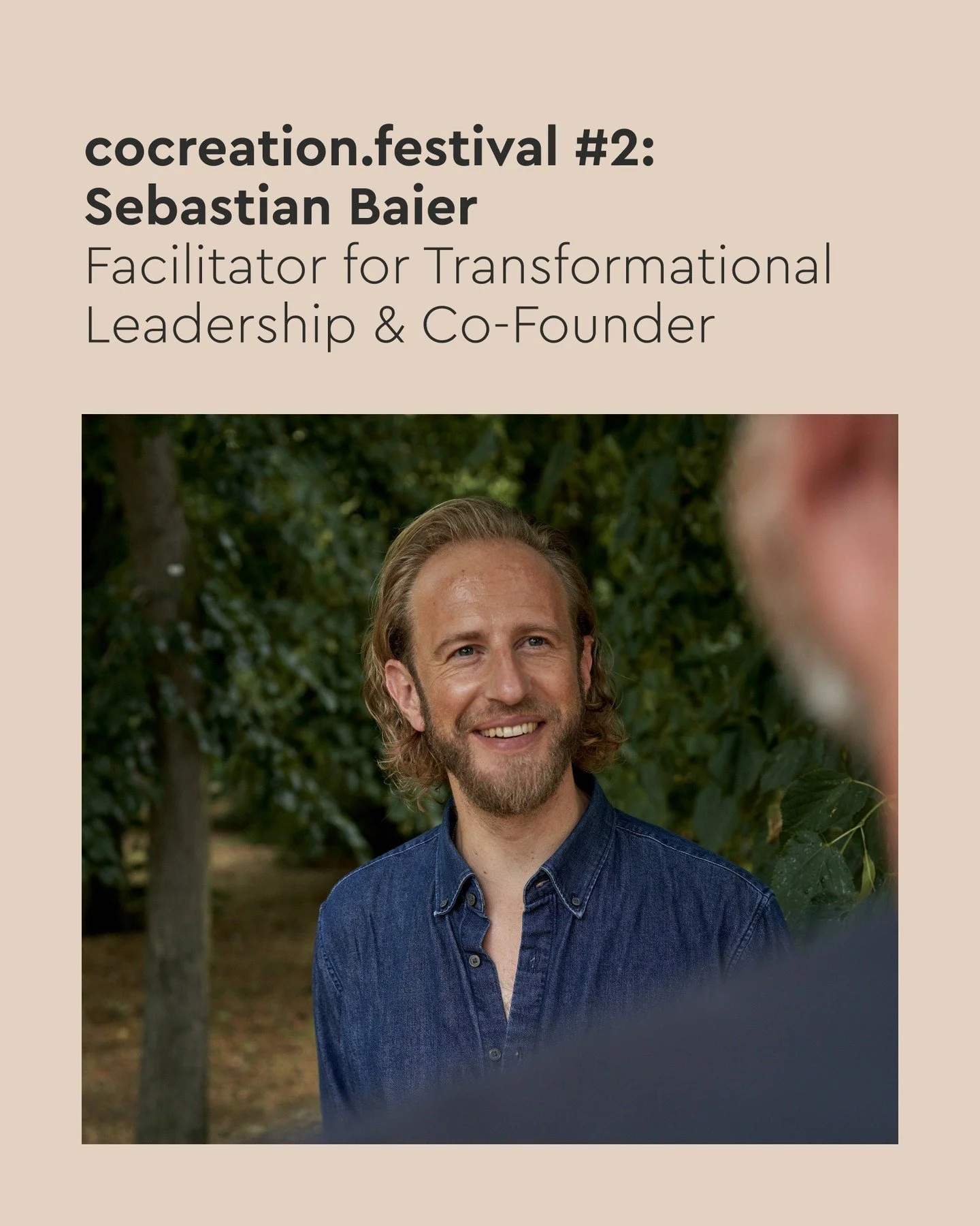 ✨ “The deeper you go – the higher you flow.” ✨ At cocreation.festival, we’re thrilled to welcome @sebastianbaier.vertical, a seasoned facilitator for Transformational Leadership, co-founder of VERTICAL Development and part of