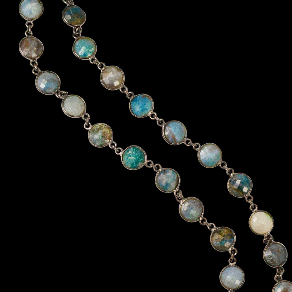 Ketti Jewelry — Aquamarine Slice Necklace