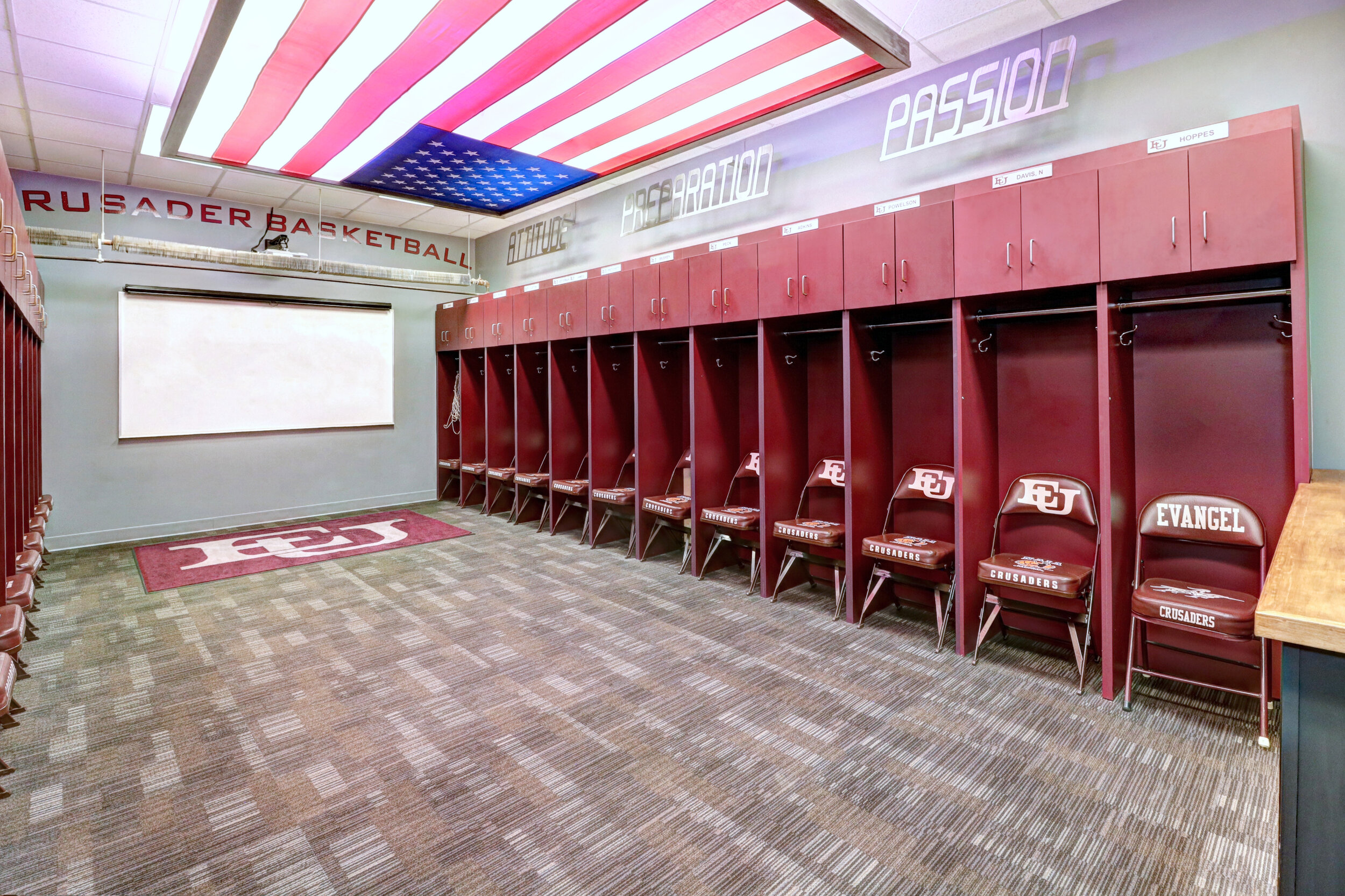 Evangel University Locker Room