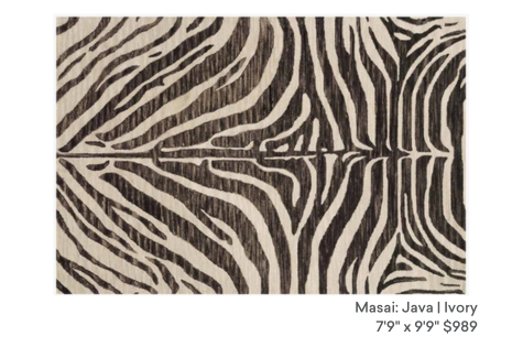 Masai java ivory wool loloi area rug in stock at mouery's flooring