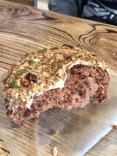 Fuck off, it's a dinner roll with birdseed on top.