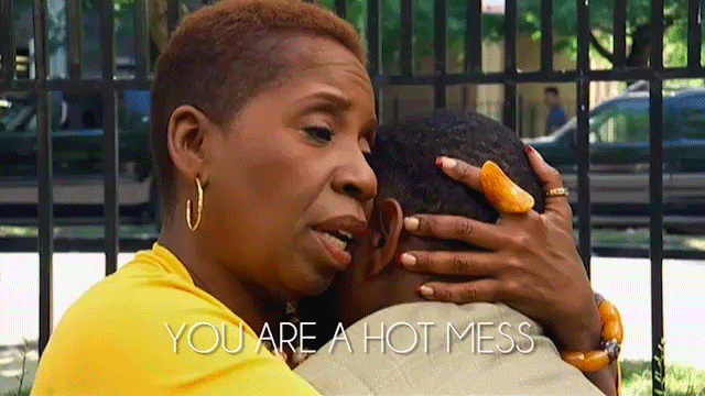 No one has ever said this with as much love as Iyanla. Also, look at that red French manicure realness! Queen!