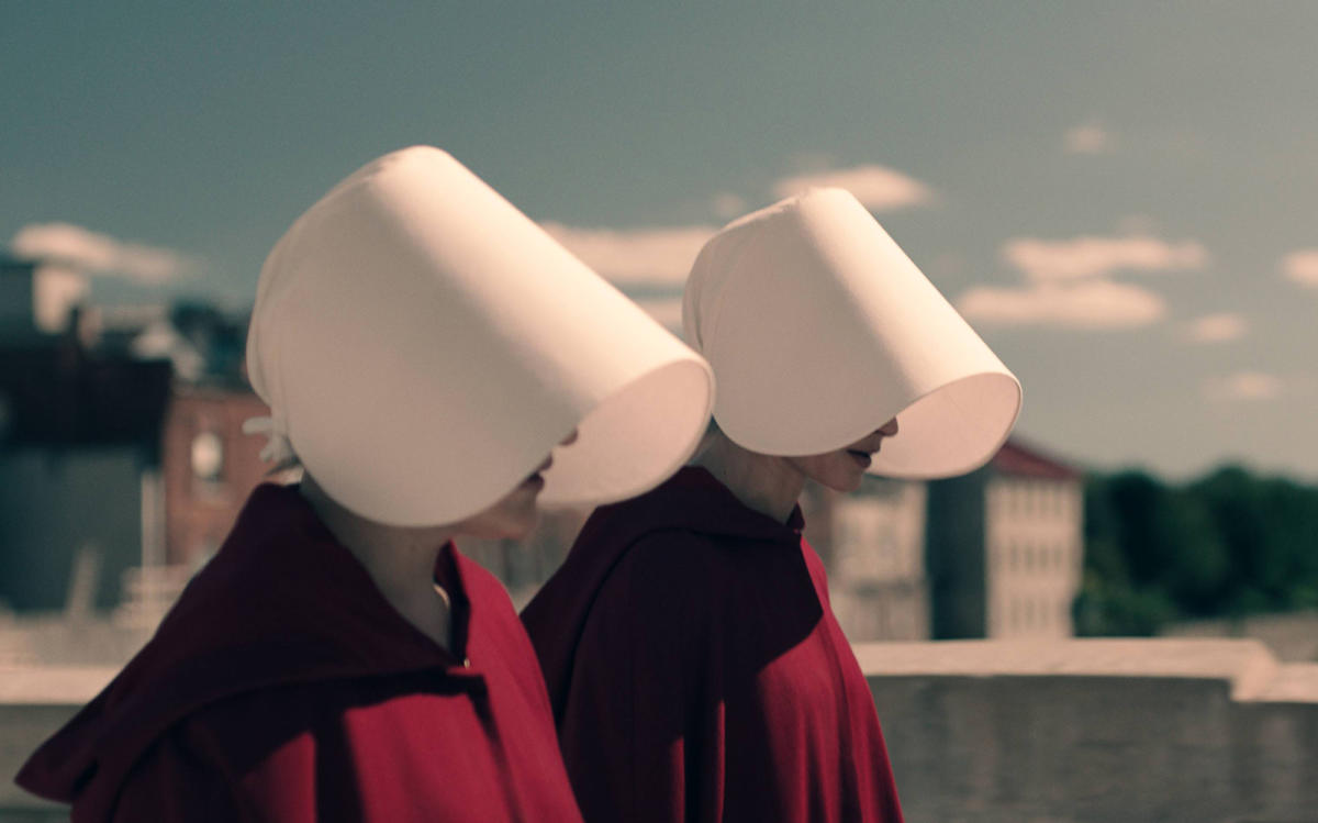The Handmaid blinders.