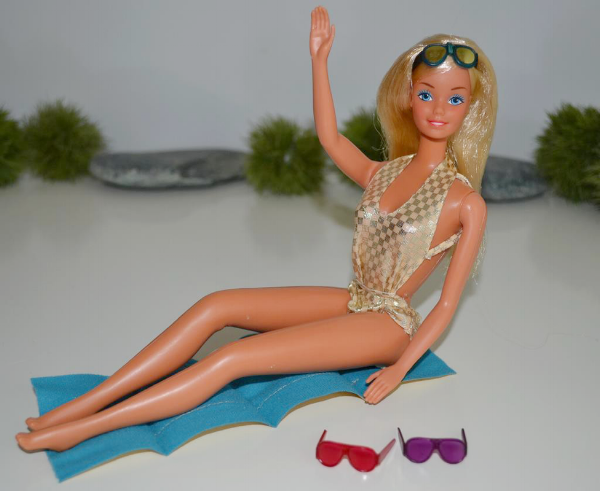 sun gold malibu barbie 1983