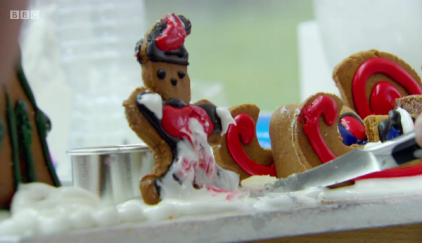 Michael’s hellish Santa.