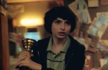 It was Mike, with the candlestick, in the crayon room