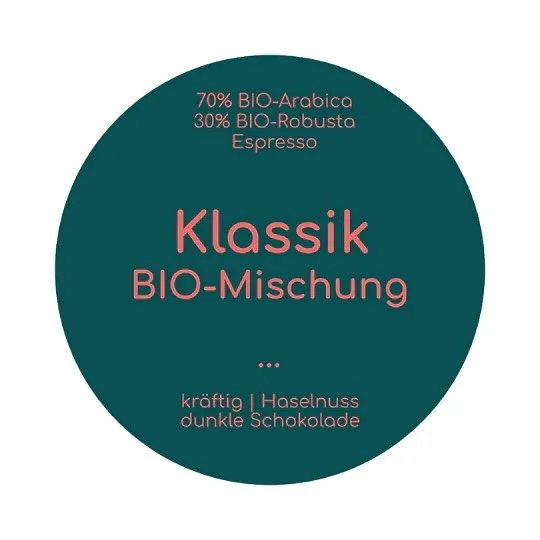 Bar&ouml;sta Klassik BIO - Mischung 

80% Bio-Arabica aus Peru, Mexiko &amp; Indonesien trifft auf 20% Bio-Robusta (Kapi Royal AA &ndash; Indien) 
Ein harmonischer Blend mit feinen Nuancen von N&uuml;ssen 🌰 und einem schokoladigen Nachgeschmack 🍫

