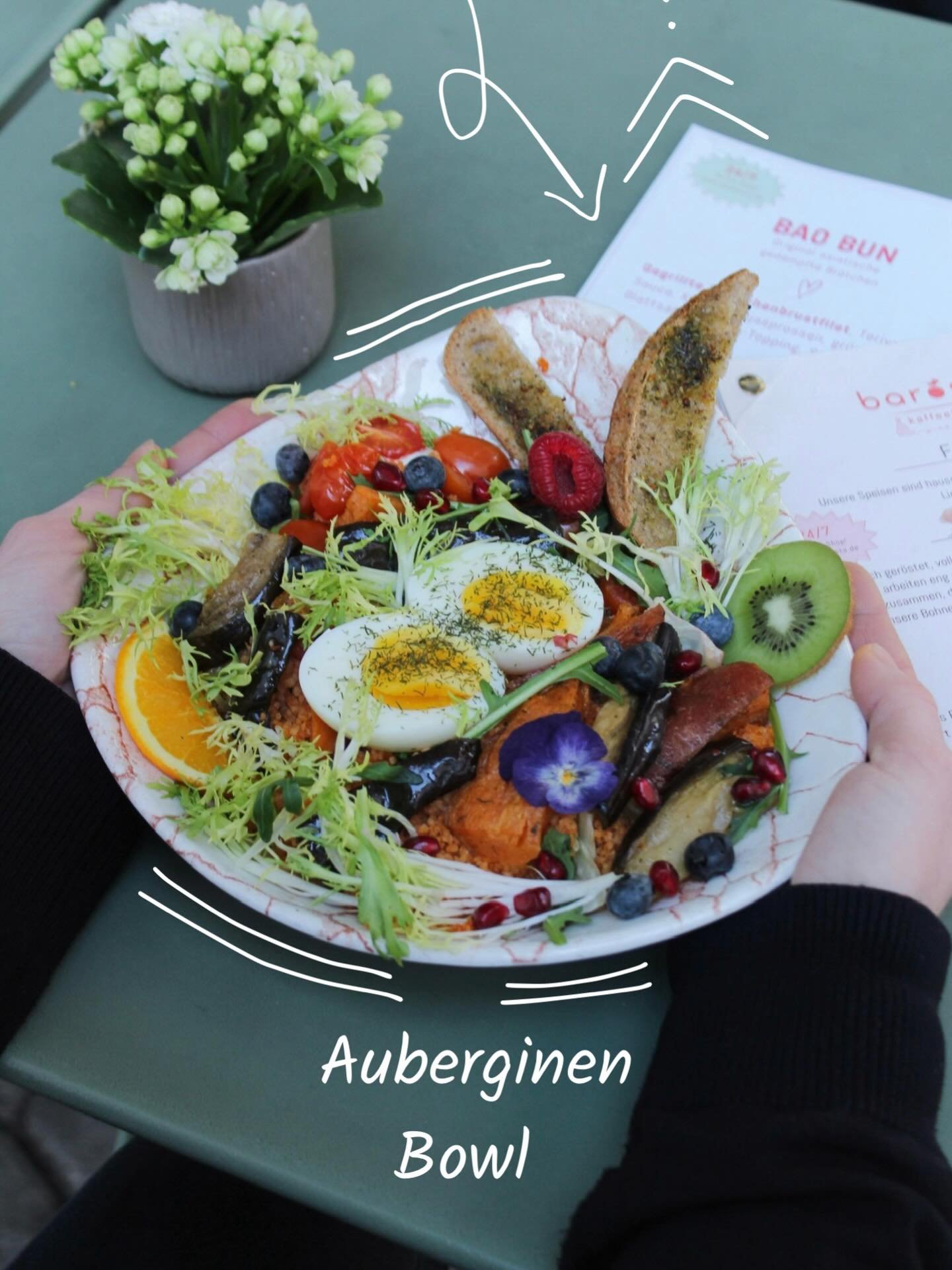 Auberginen Bowl 😍😋

GOOD FOOD ✨
GOOD MOOD☺️

#healthyfood#bar&ouml;sta#vegeterian