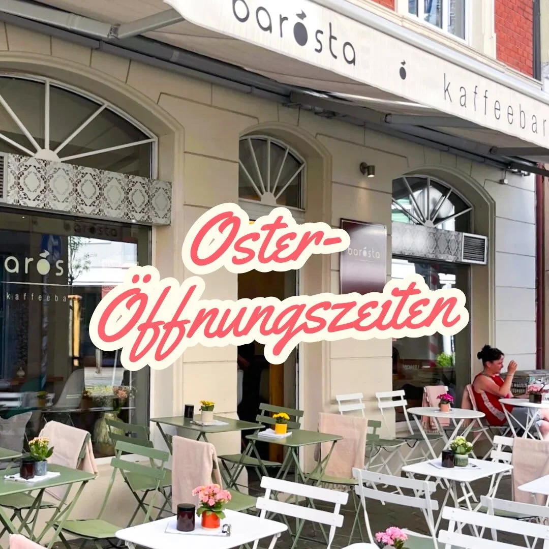Unsere &Ouml;ffnungszeiten &uuml;ber Ostern 🐣❤️🫶🏼🥰

Karfreitag
Kaffeehaus: 09:30 &ndash; 18:30 Uhr
R&ouml;sterei: geschlossen
Coffee Lovers: geschlossen

Ostersamstag
Kaffeehaus: 08:00 &ndash; 19:00 Uhr
R&ouml;sterei: 09:00 &ndash; 18:00 Uhr
Coff