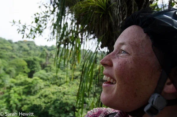 Me sitting in the top of a giant Lecythis Ampla tree, La Selva, Costa Rica.