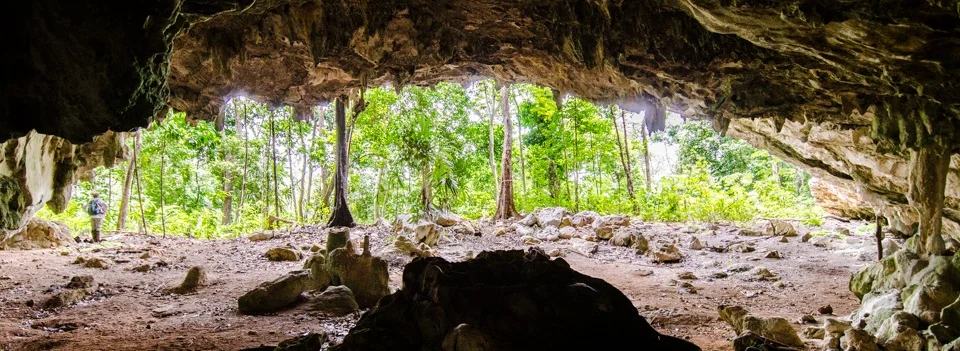 Looking out at Runaway Creek from inside one of the caves. When I first saw this, I realized that this is what I meant by ‘Adventure Science.’