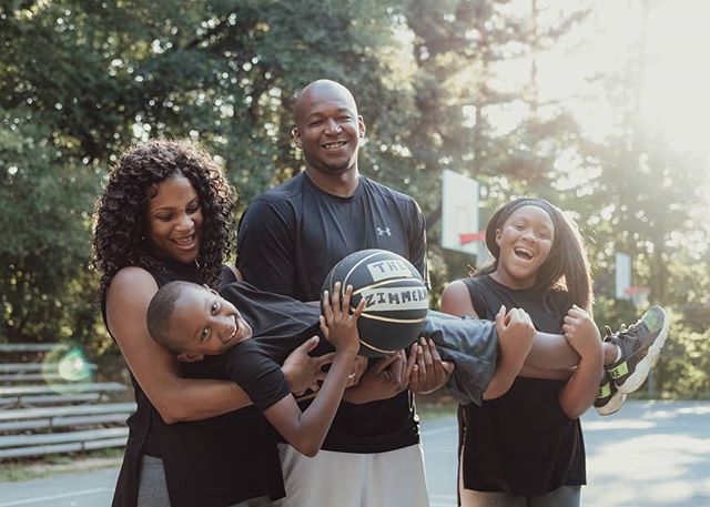 &quot;Family goals&quot; &lt;------------------------------- Ba dum tss!  I crack myself up sometimes. 😂
.
.
.
.
.
#family #familylife #basketballfamily #ballislife #marriedlife #goals #familygoals #melaninpoppin #durm #blackphotographer #photograph