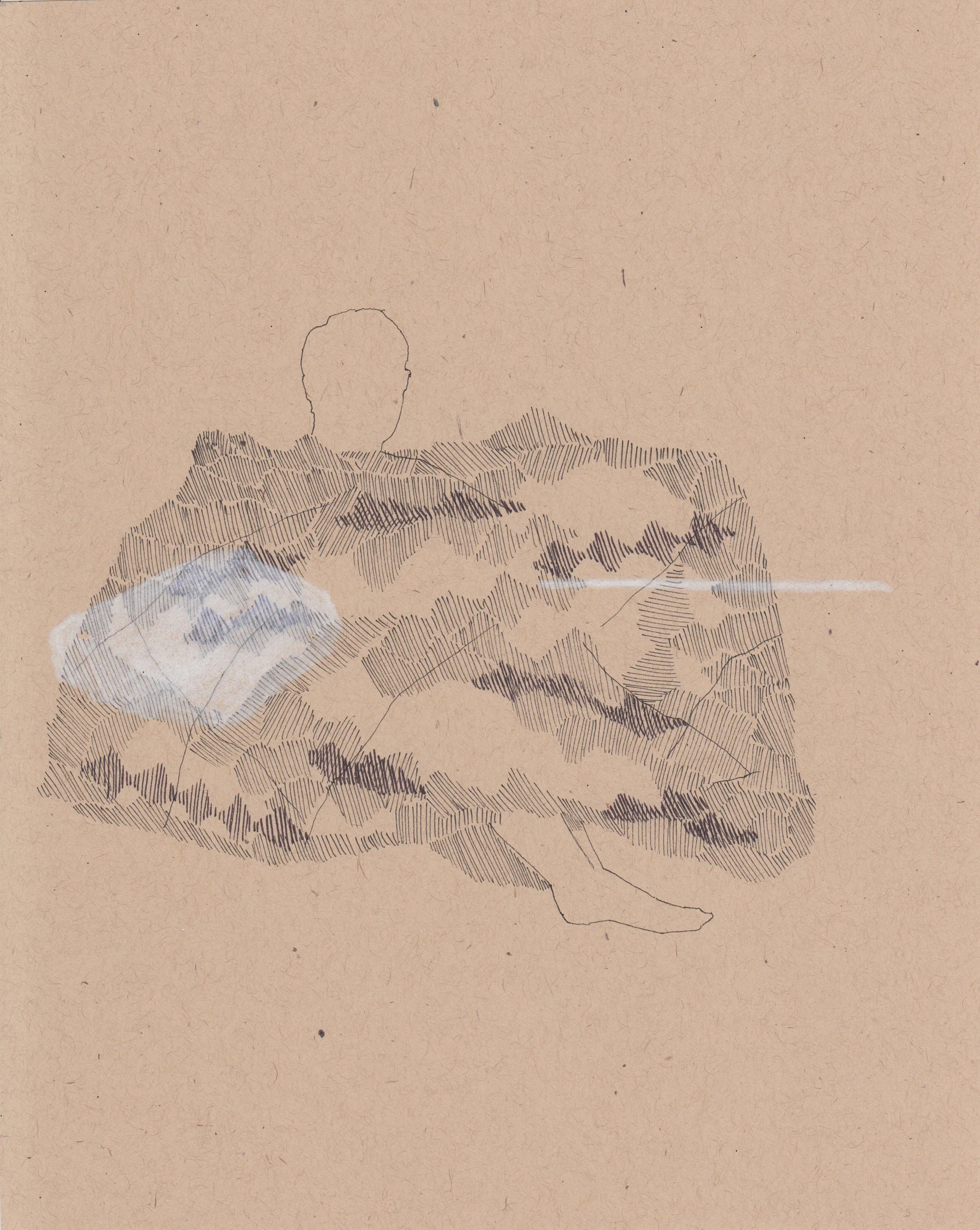 8” x 10” graphite, pen and colored pencil on paper