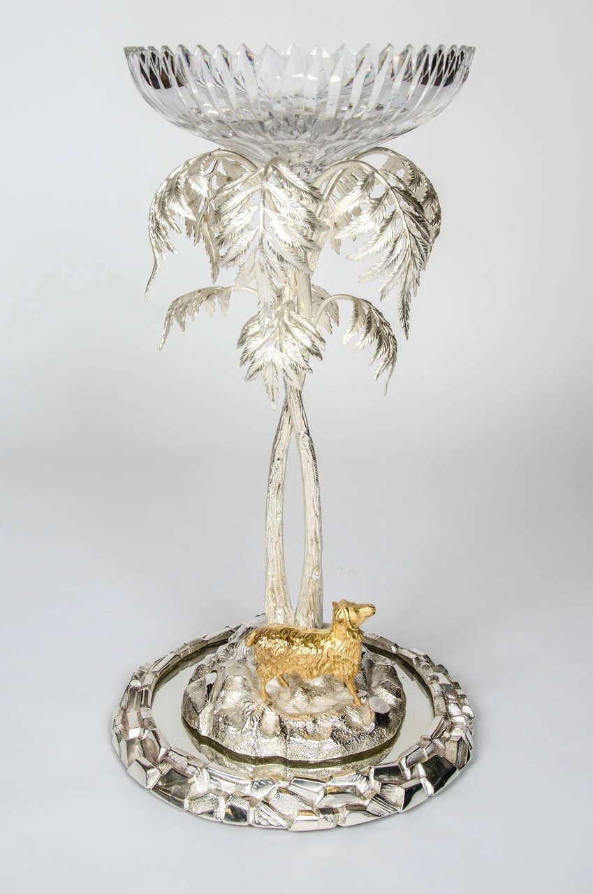 A Victorian silver plated centrepiece by T. Bradbury & Sons. 