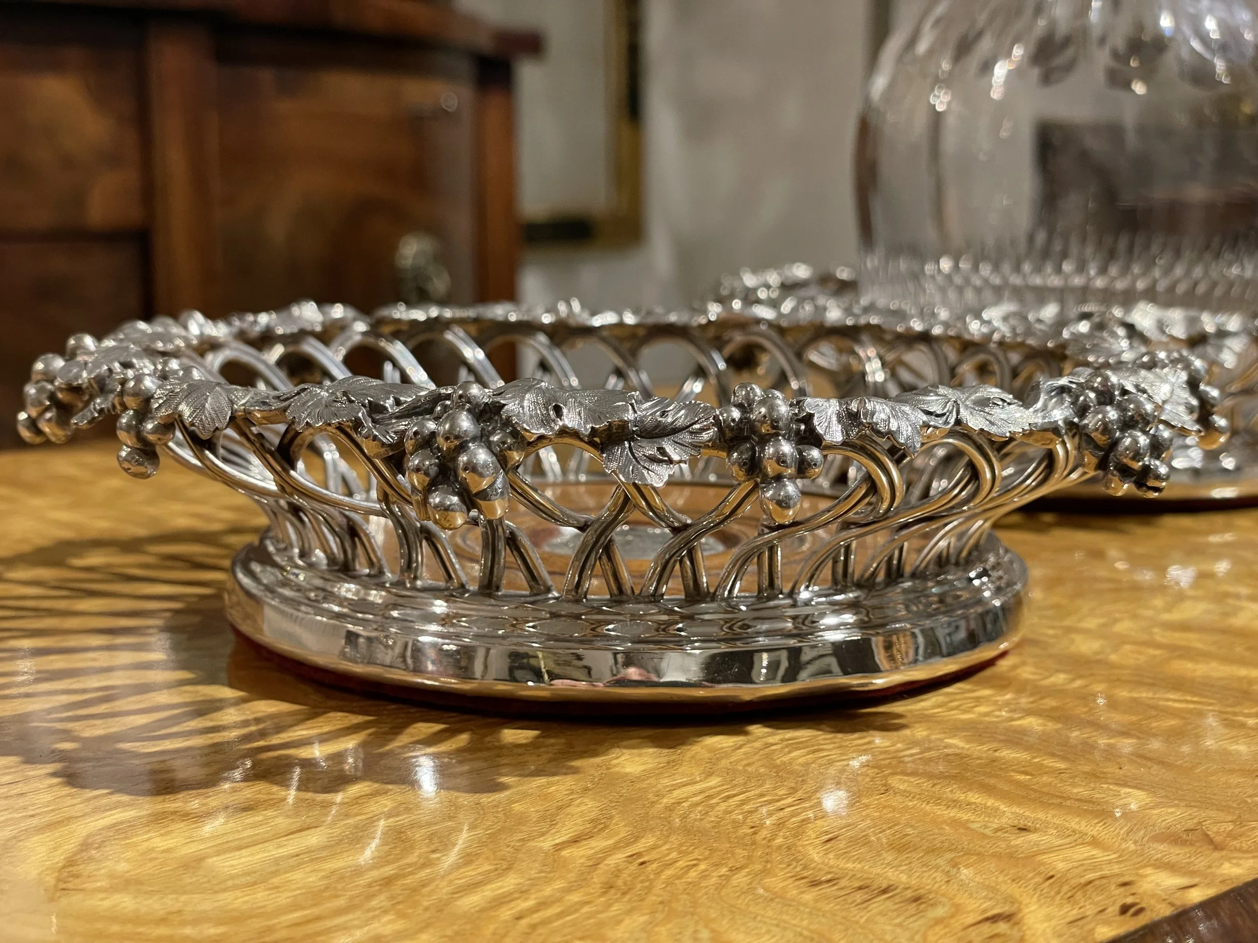 Rare Victorian Silver Plated Decanter Trolley | Elkington & Co