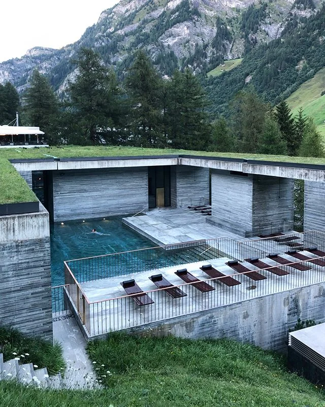 Peter Zumthor&rsquo;s Therme Vals: It&rsquo;s hard to believe this building is 20 years old. In 1995 I invited Zumthor to lecture at Rice University &mdash; he showed up with his teenage son, both dressed in cowboy dusters &mdash; and the photos of t