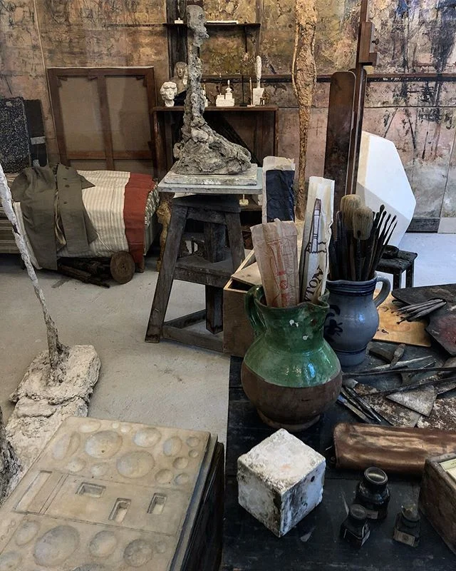 The new Institut Giacometti, which recreates his studio as well as mounts exhibitions around his work, housed in a incongruous but beautiful Art Nouveau house in the 14th arrondisement.