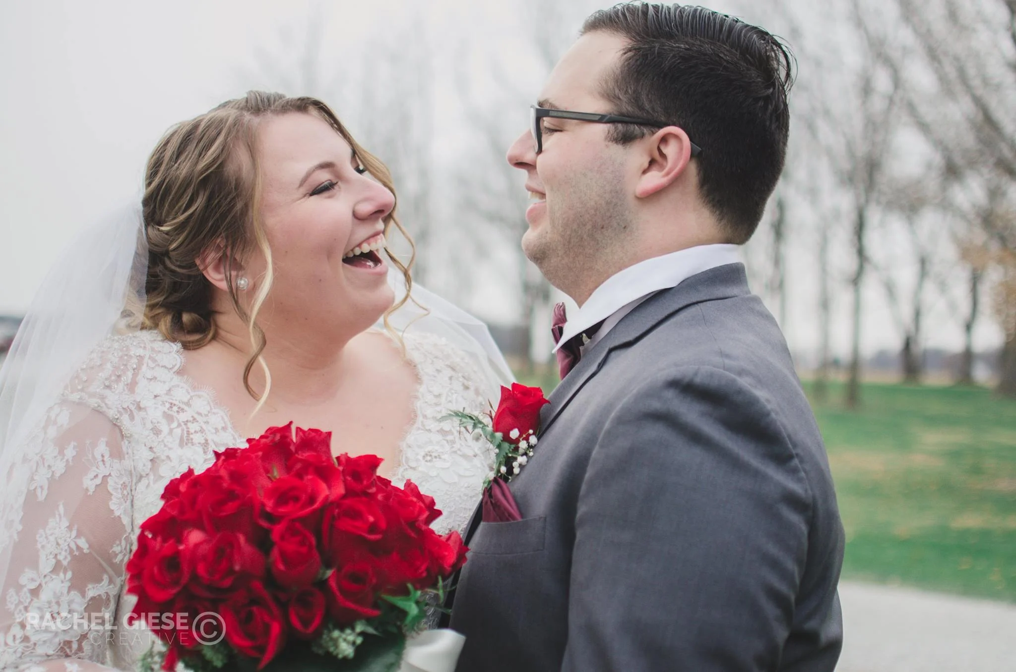 Bride & Groom Laughing