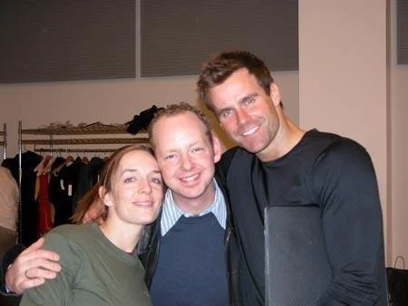 Julia Murney, Me and Cameron Mathison at rehearsal.jpg