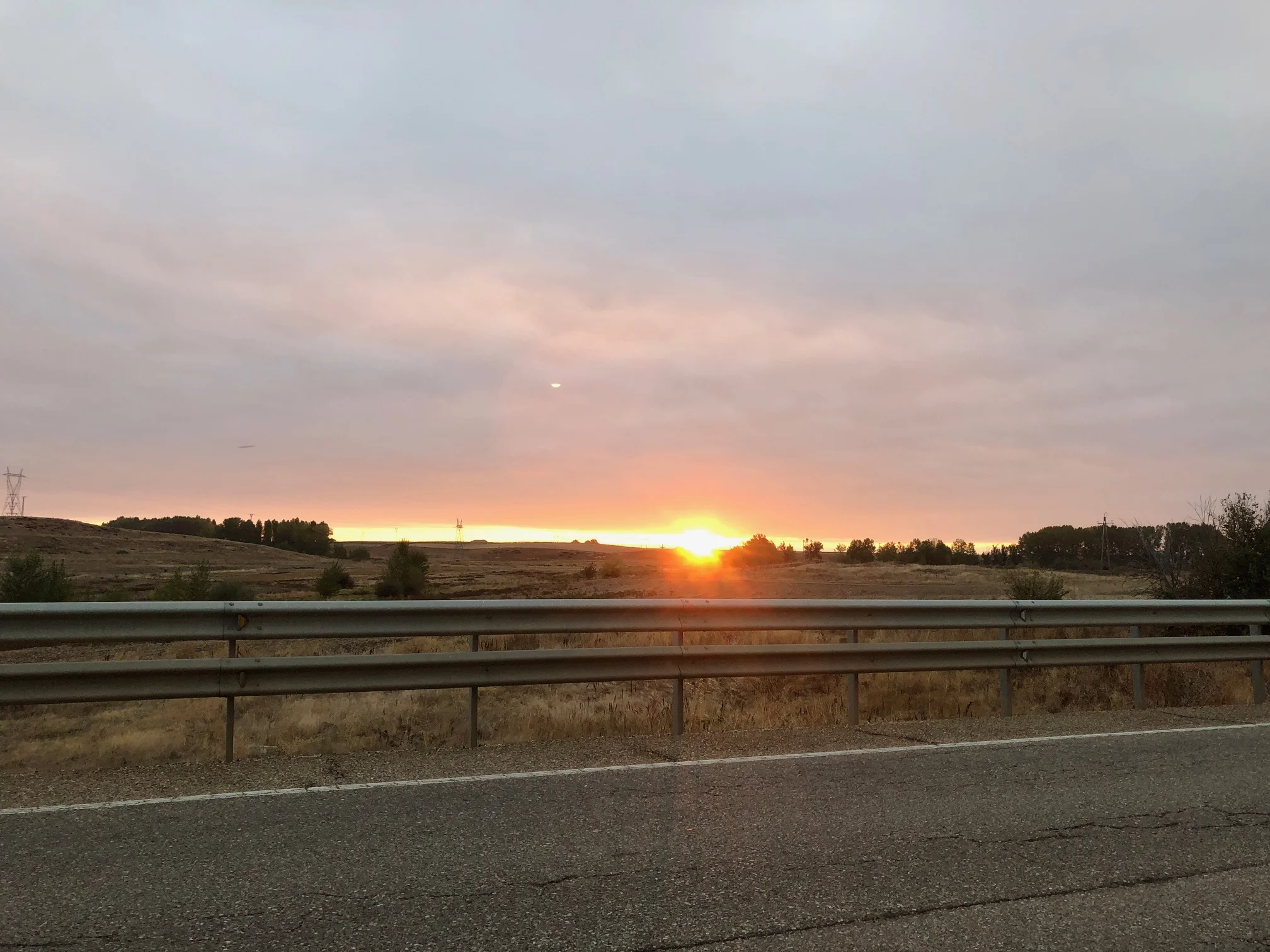 Sun's brief appearance