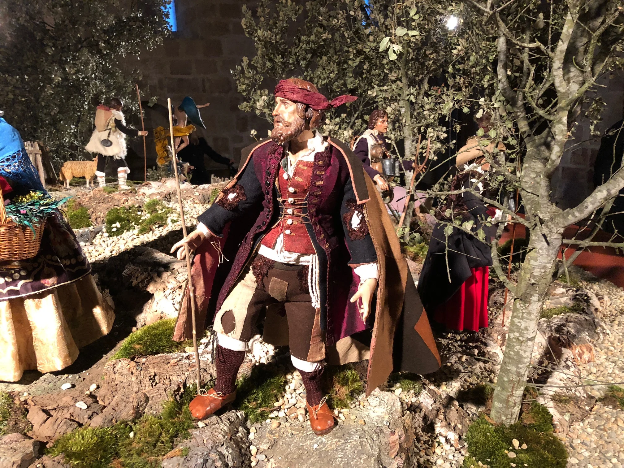 A shepherd, look at the detail of his face.