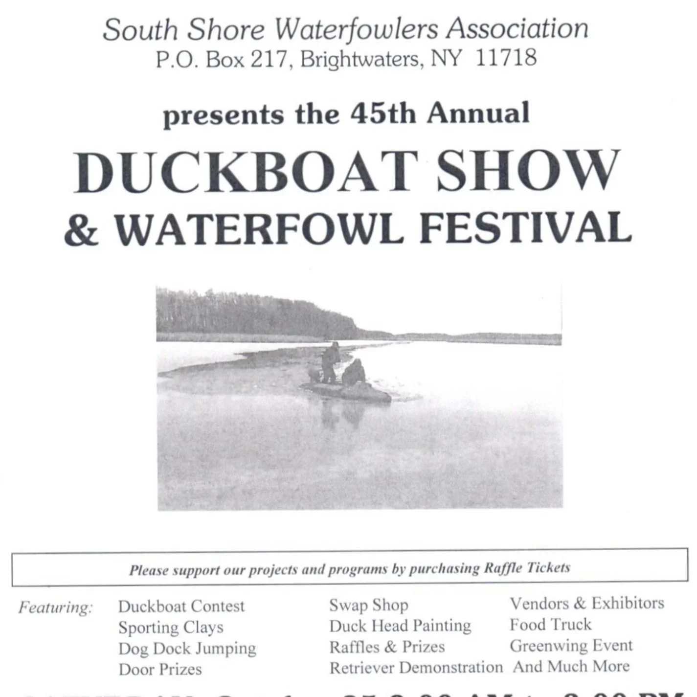 SSWA 45th Annual Duckboat Show and Waterfowl Festival