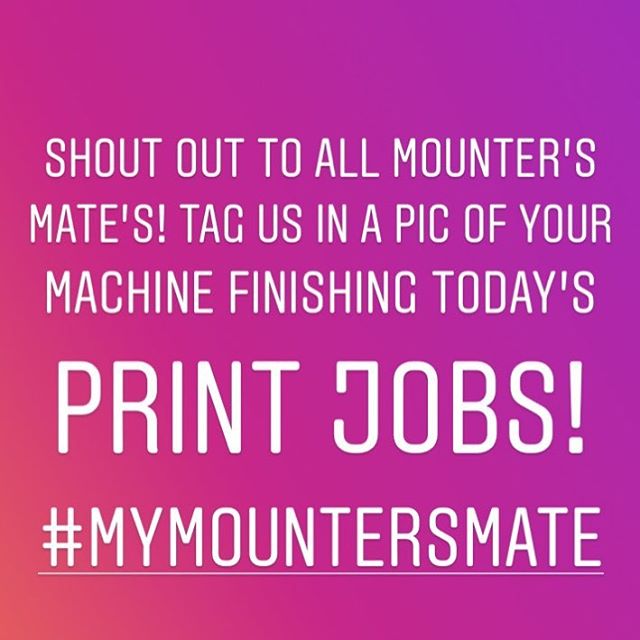 Mounters! Tag us in your action shots in January and we will send out a sample of our latest toy! #happynewyear #flatbedapplicator #mountersmate #laminator #signage #largeformatprint