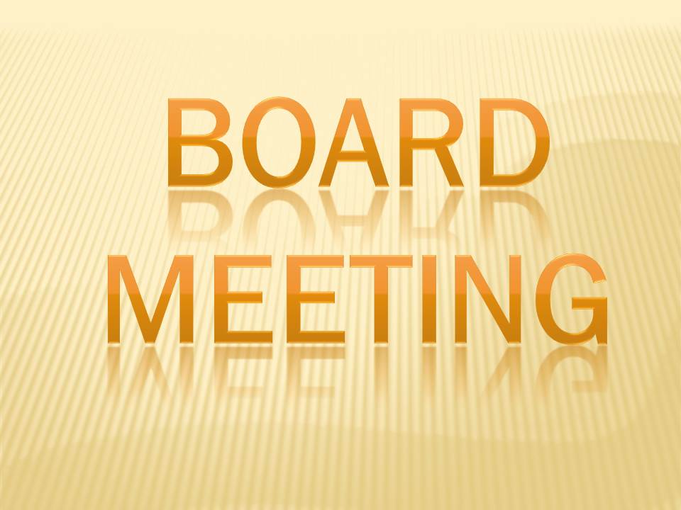 September Board Meeting
