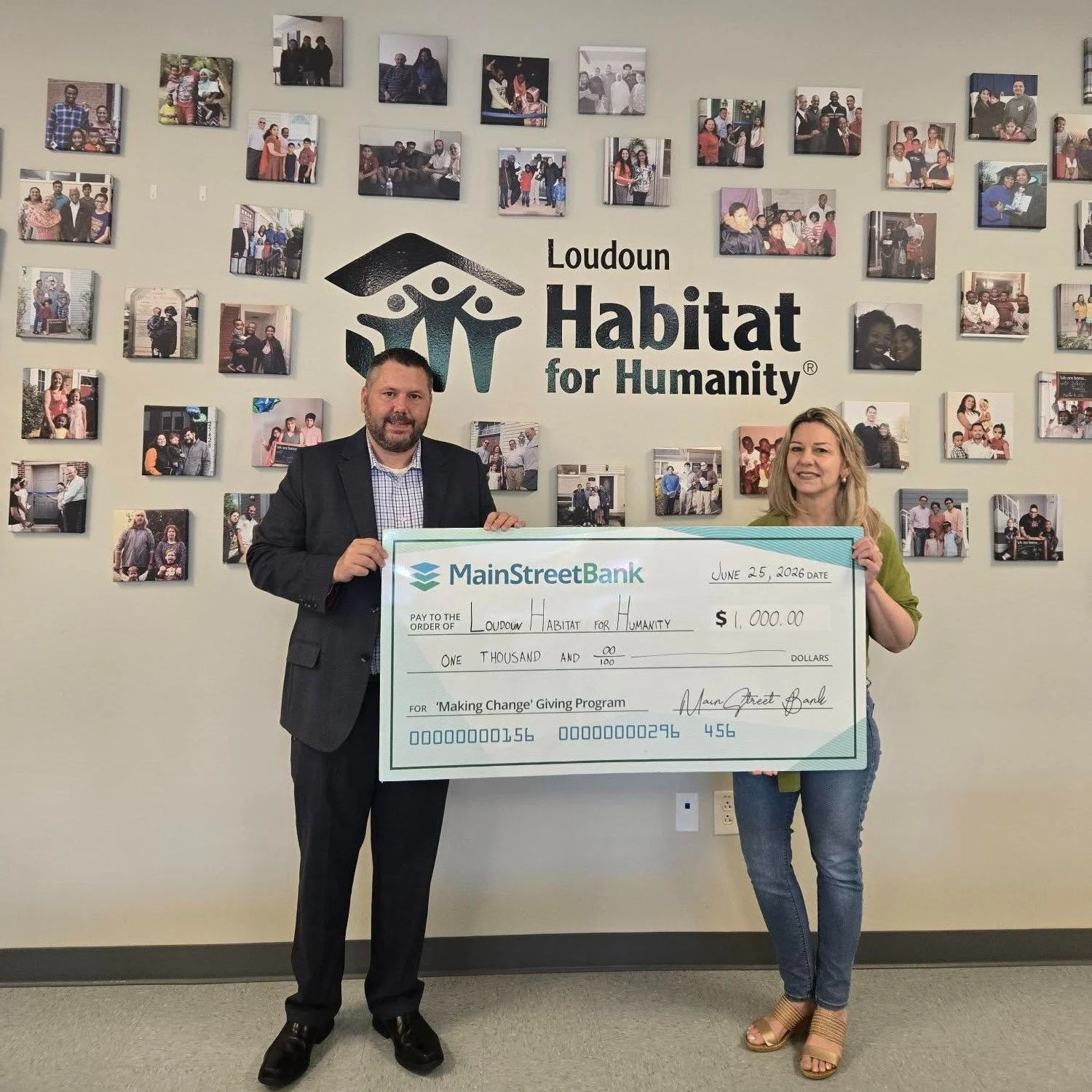 💙 Thank You, MainStreet Bank ! 💙

We are grateful to receive a $1,000 gift through MainStreet Bank&rsquo;s Making Change Program!

What makes this contribution especially meaningful is that it was inspired by MainStreet Bank employees who chose to 