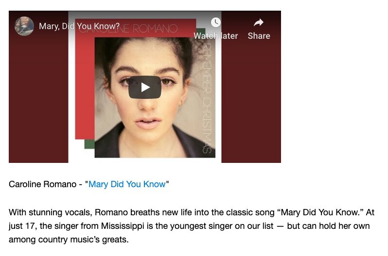 The Christian Post - "Christmas Covers" Feature Inclusion (Copy)