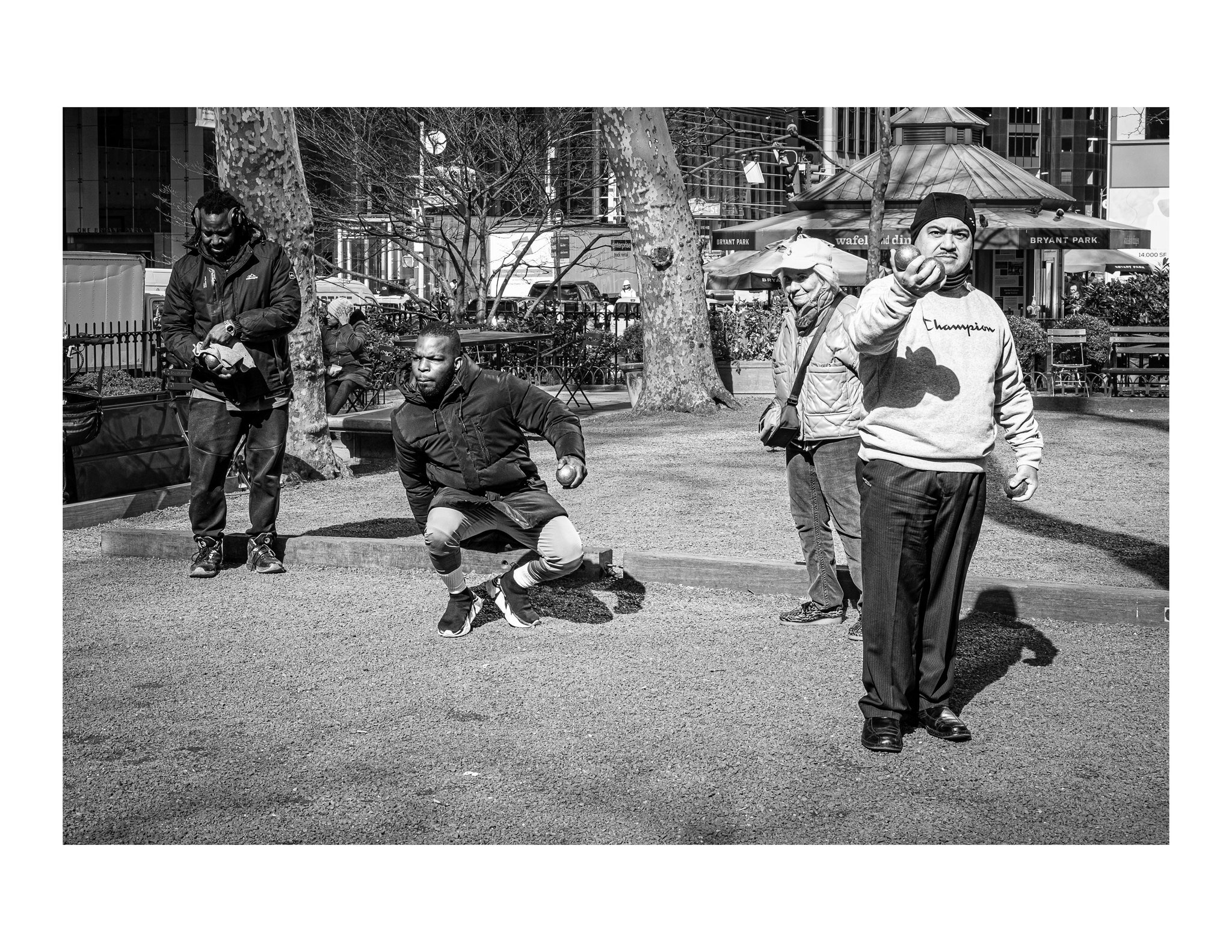 &bull;
.
.
.
.
#tcp #tcp365 #tcp3652023 #nyc #nycphoto #nycstreets #bryantpark #bw #bnw #blackandwhite #blackandwhitephoto #blackandwhitephotography #street #streetphoto #streetphotography #streetcaptures #petanque #p&eacute;tanque