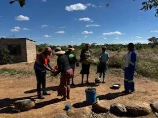 Preparing for the picnic lunch