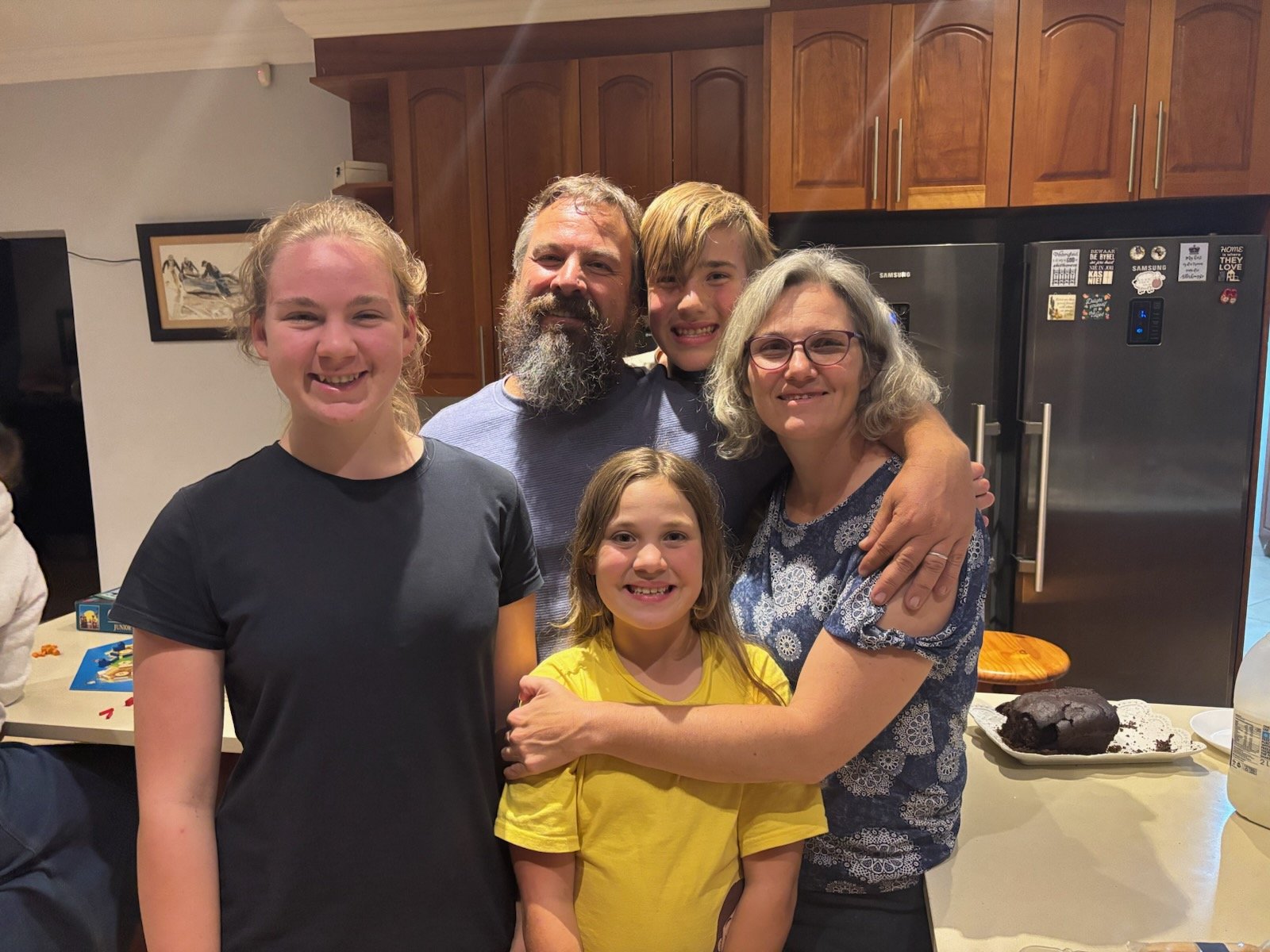 Ewert and Lizette, Hanna-Rose, Jire-Lee, and Lily-Ann