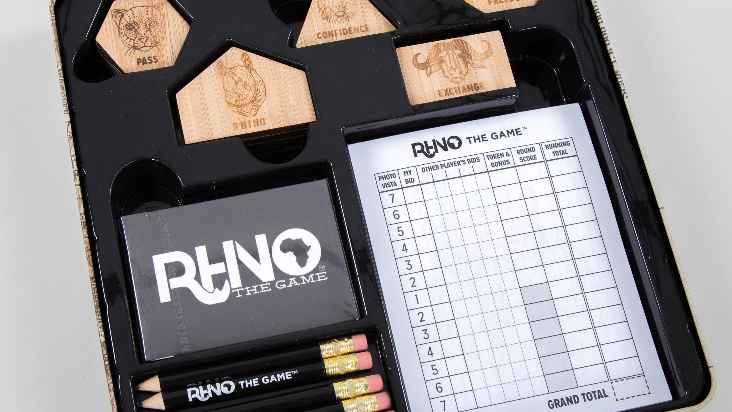 Rhino The Game components