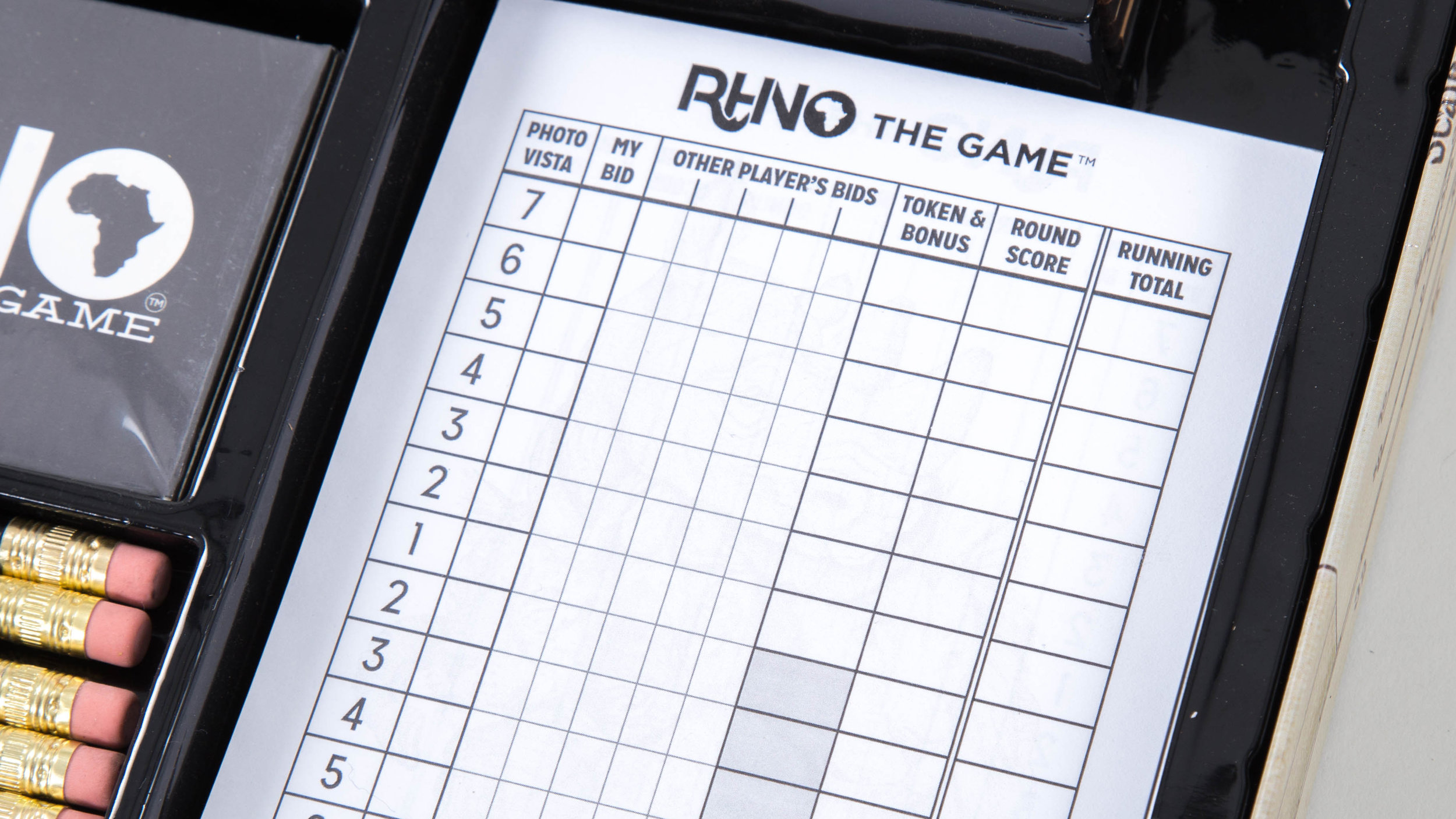 Rhino The Game Scorepads