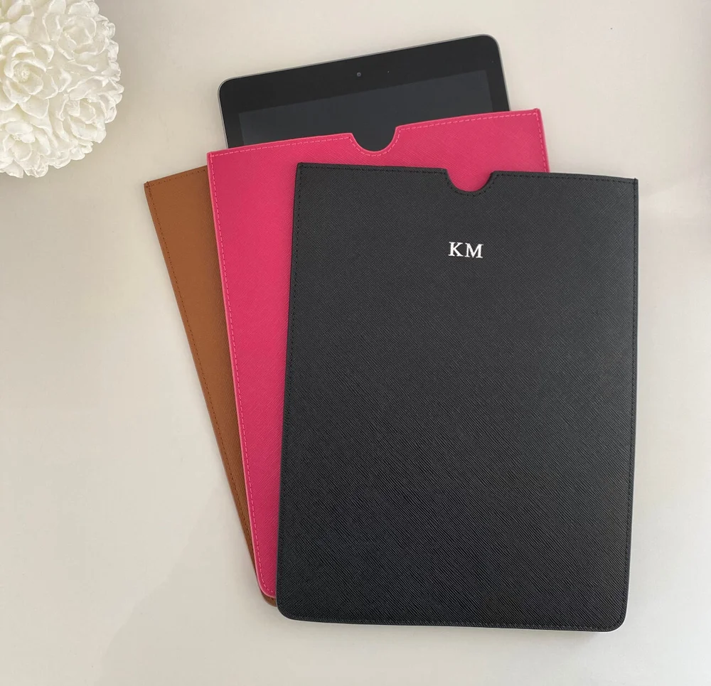 Personalised Ipad Cover Personalised Name Designed On Leather