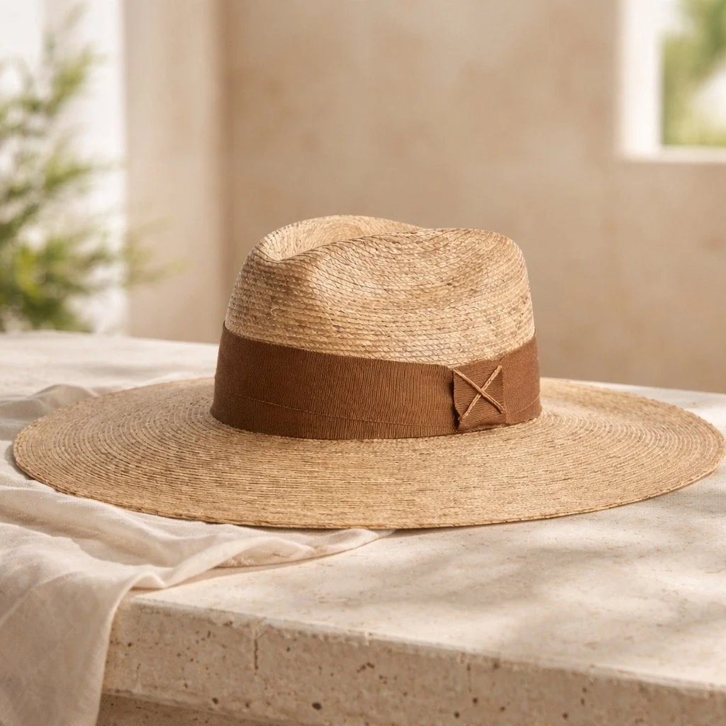 Nassau - Palm Leaf Fedora Hat