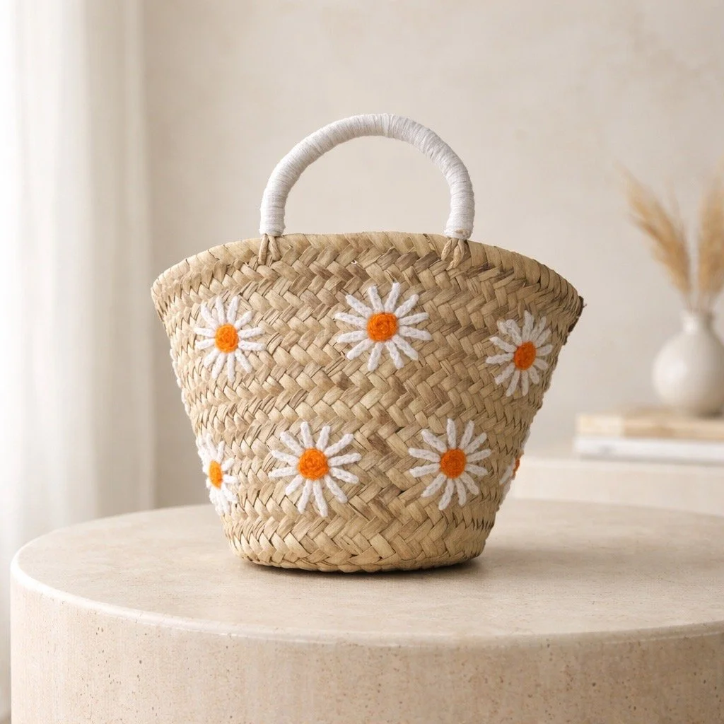 Mini Daisy Palm Basket
