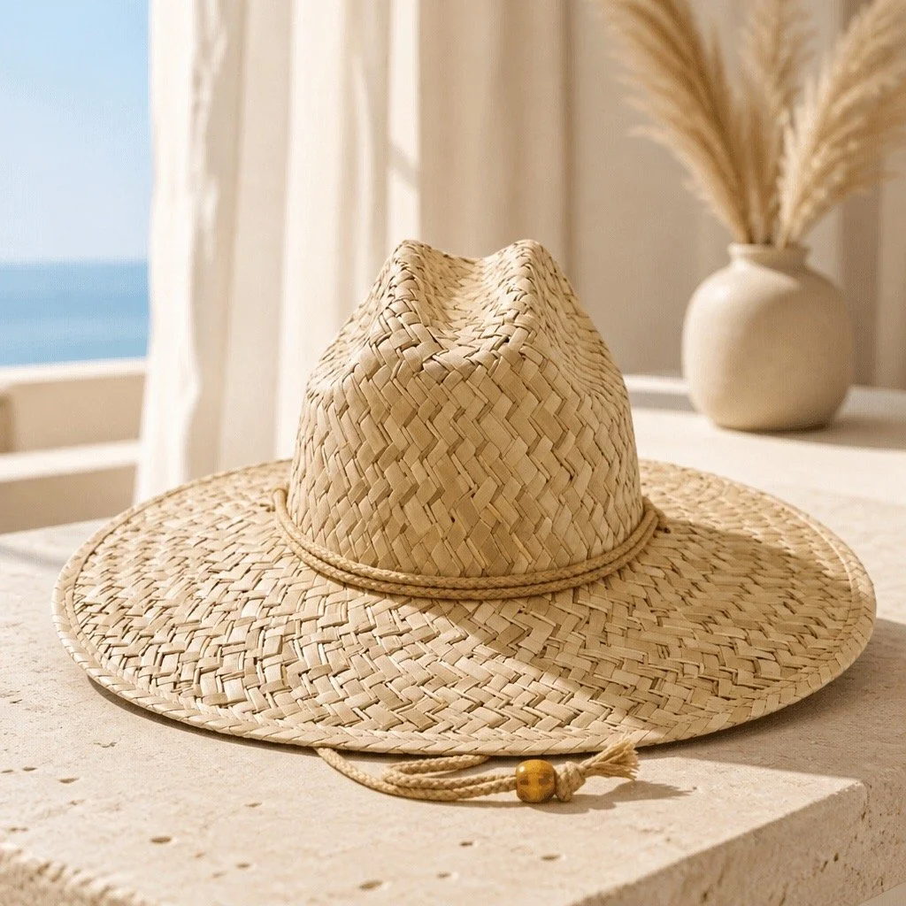 Palm Straw Lifeguard Hat