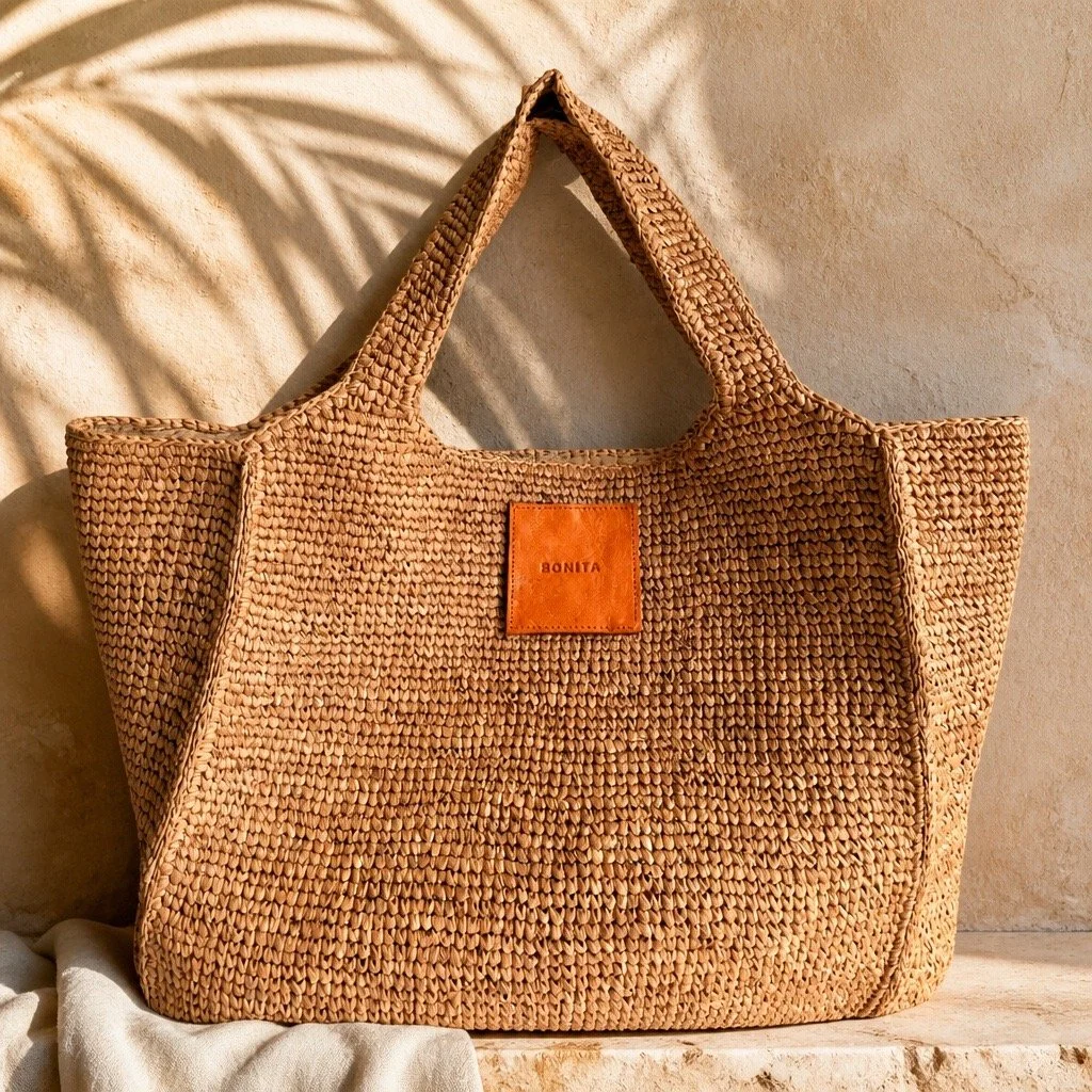 La Bohème Raffia Oversized Tote