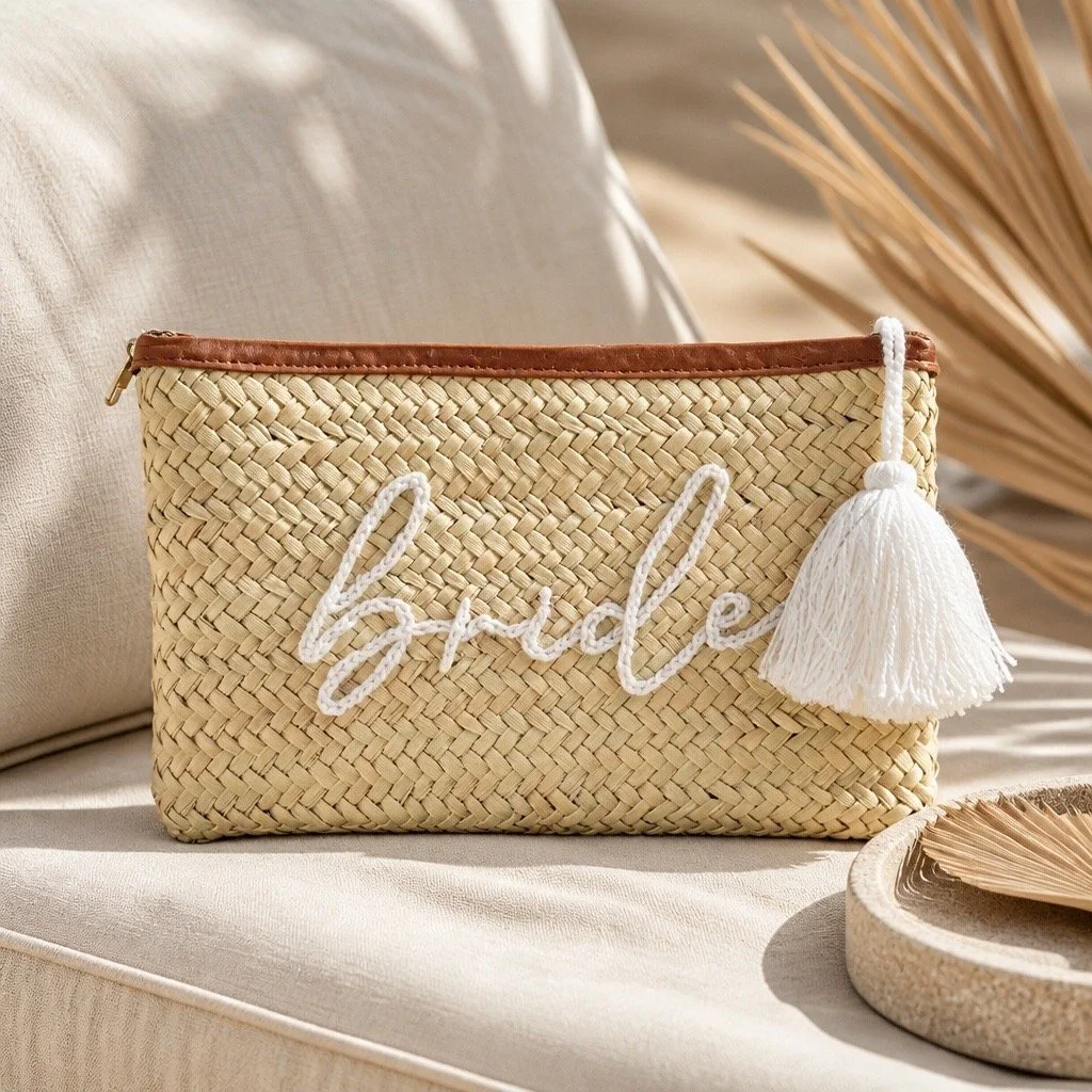 Bride Embroidered Clutch