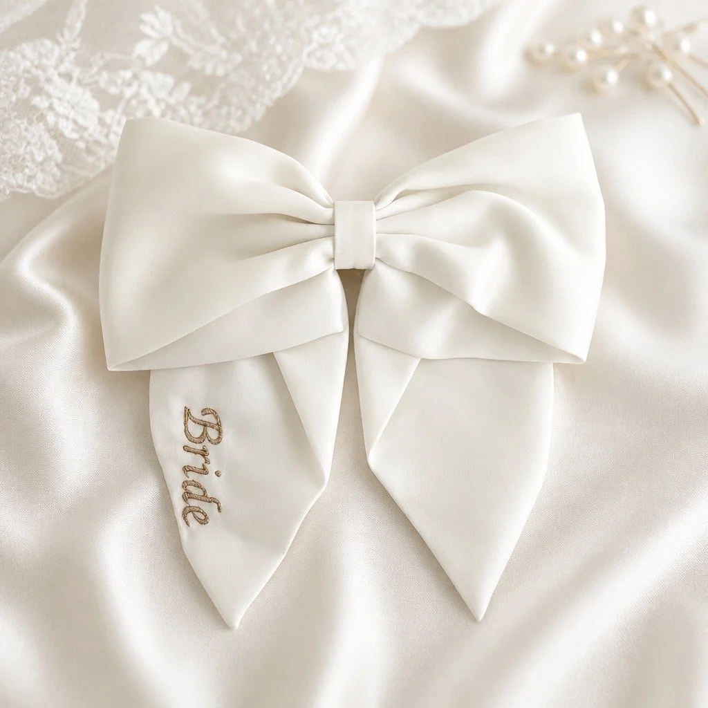 White Bride Bow