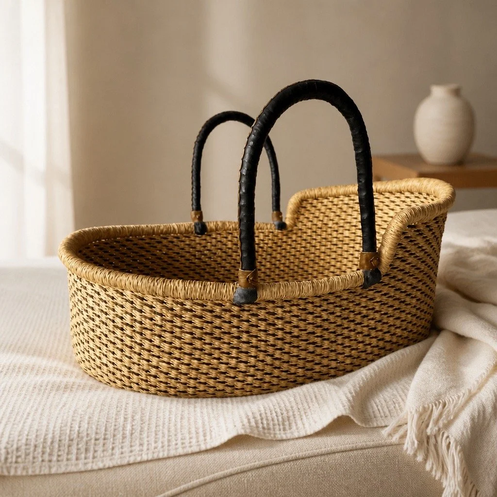 Baby Bolga Moses Basket - Feechi