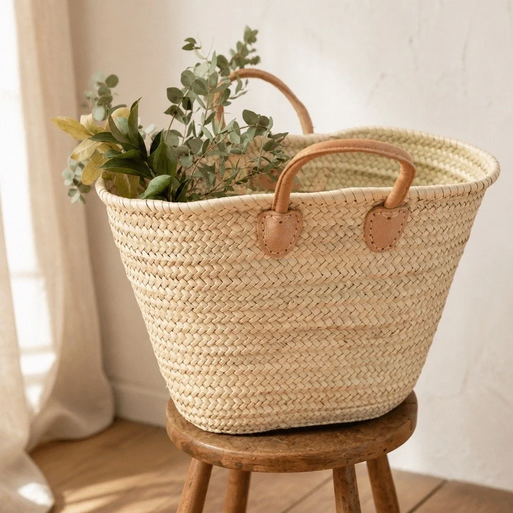 Bonita's Oversized Palm Basket