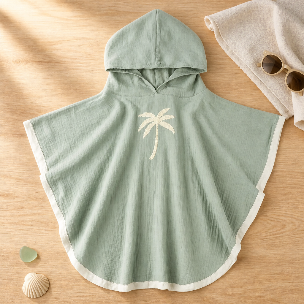 Bonita Baby Poncho – Sage Green