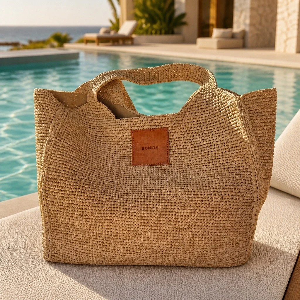 La Bohème Raffia Oversized Tote