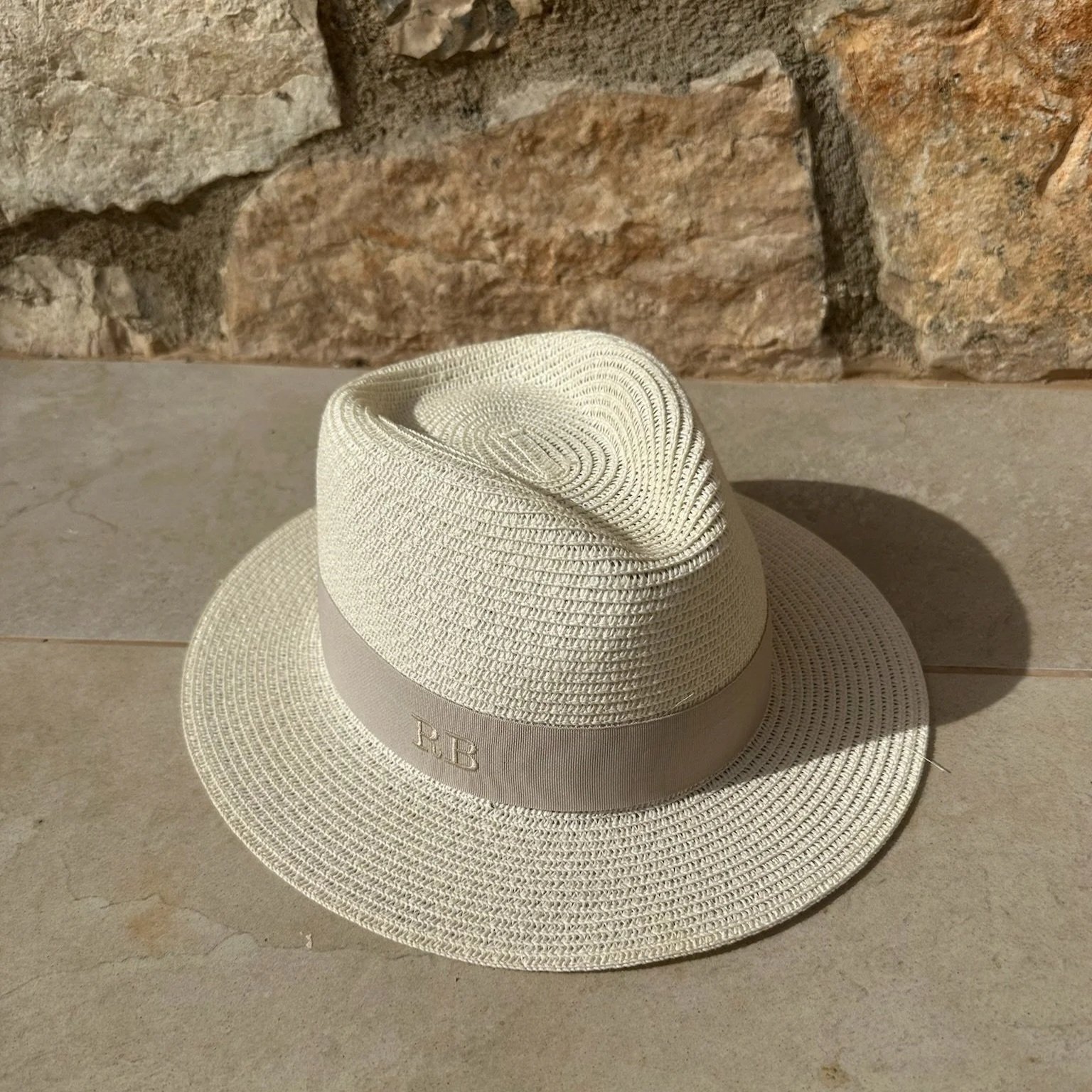 The Classic Fedora - Cream with Taupe Band
