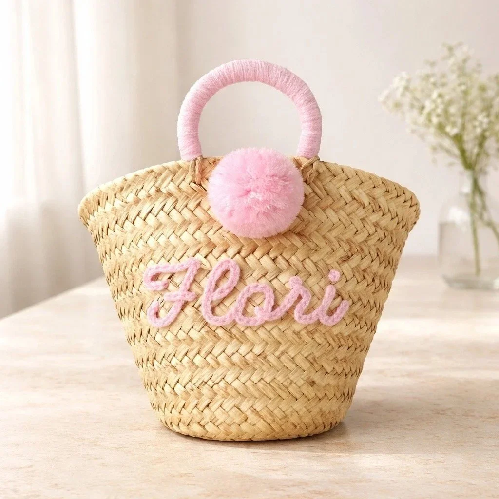 Mini Personalised Pom-Pom Basket