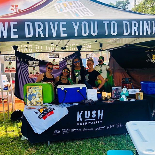 If you&rsquo;re not on @miamibrewbus today, you should be @grovetoberfest instead!! Cheers and Beers!!! 🍻🍻
.
.
.
@kushwynwood #miamibrewbus #MBB #craftbeer #grovetoberfest #kush #lokal #spillover #kaptainkush #coconutgrove #miami #southflorida #wyn