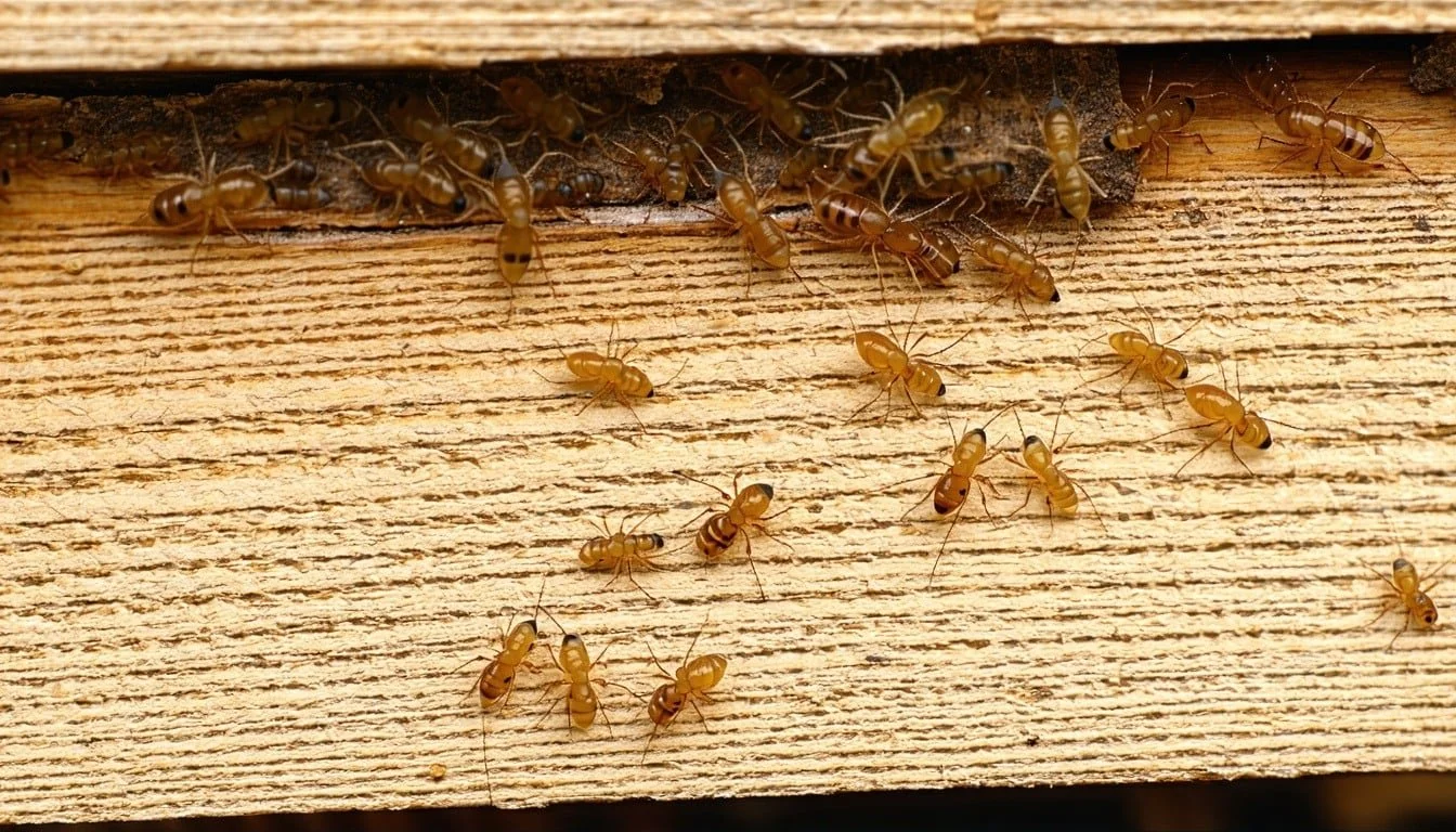 An image of a wooden beam infested with termites,.jpeg